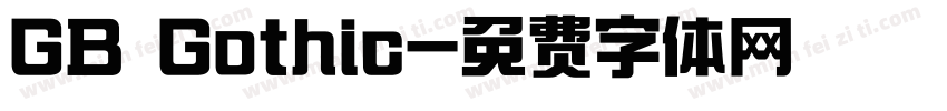 GB Gothic字体转换